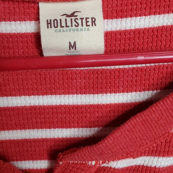 Hollister Orange & White Striped Shirt - Picture 4 of 4